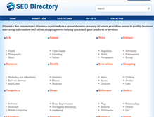Tablet Screenshot of directoryseo.biz